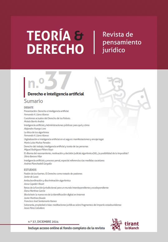Ver Núm. 37 (2024): Derecho e inteligencia artificial